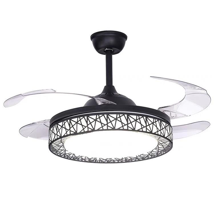 隐形风扇吊灯超亮led客厅吊灯现代简约餐厅灯家用北欧卧室电风扇