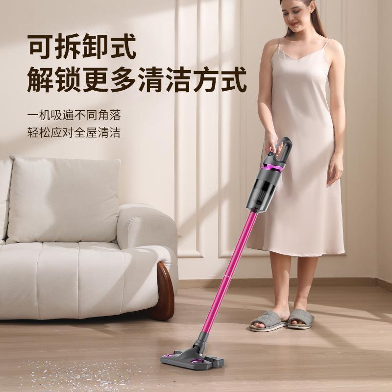 跨境新款家用大吸力手持吸尘器无线多功能除螨吸小型尘湿拖一体机