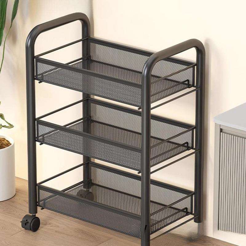卫生间不锈钢小推车收纳架浴室落地式多层置物架子厨房分层收纳柜