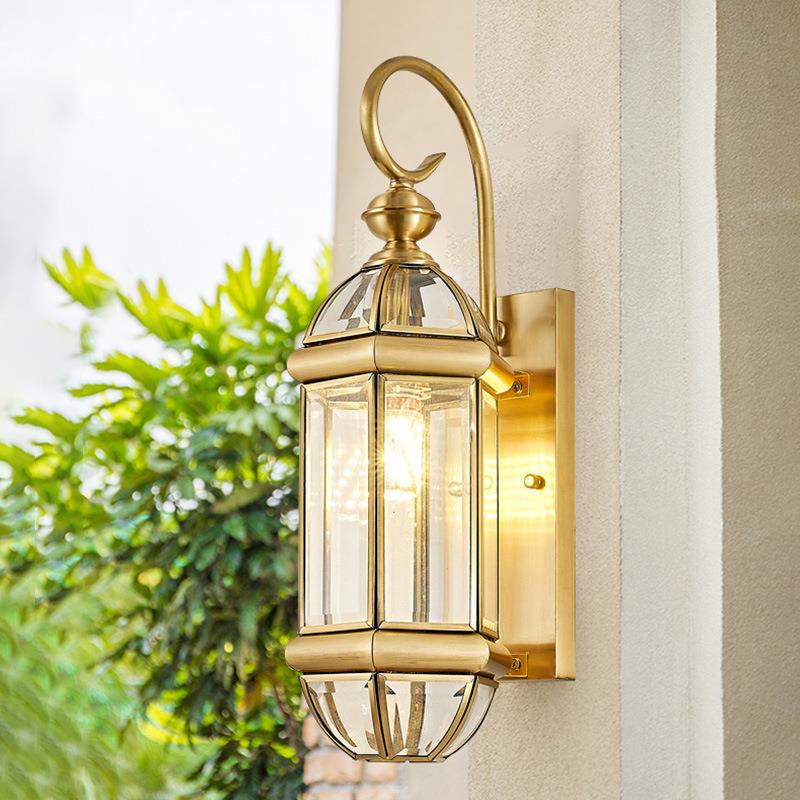 全铜壁灯欧式户外防水壁灯床头壁灯别墅庭院灯阳台灯走廊过道灯具