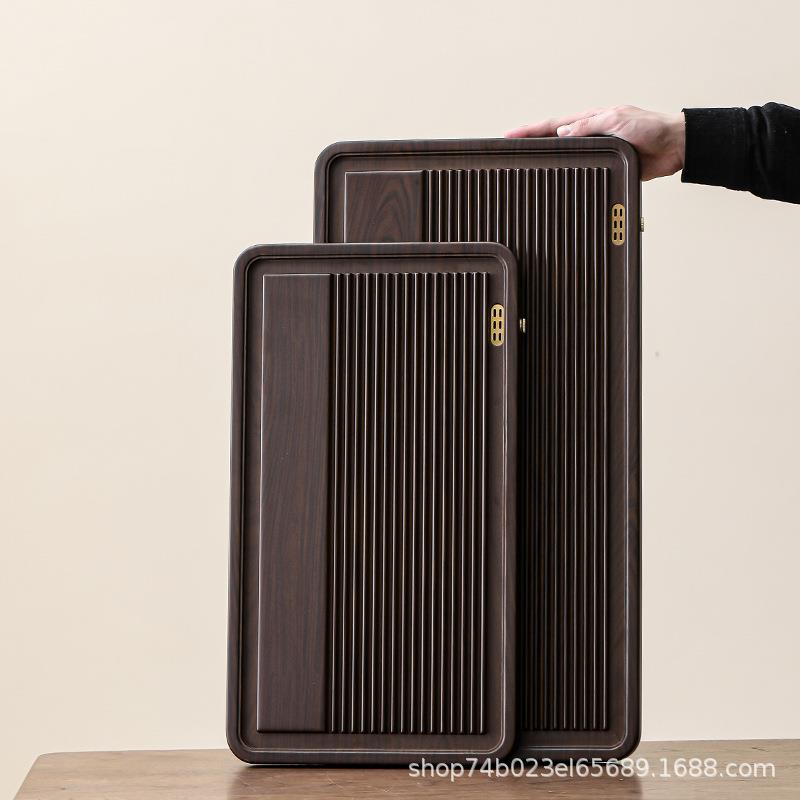 大号重竹茶盘家用办公室大板泡茶台带排水管九竹直批