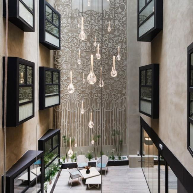 酒店创意手工琉璃24Vled吊灯