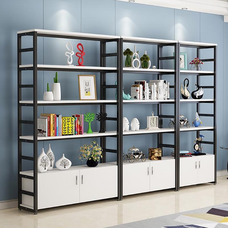 钢木货架多层置物架产品展示柜子便利店展示架陈列书柜铁艺加厚