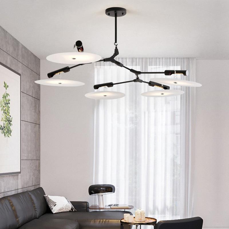 设计师吊灯后现代简约创意灯具北欧别墅客厅卧室装饰飞碟盘子吊灯