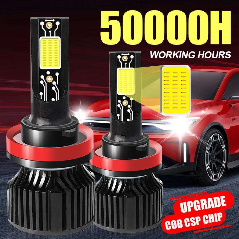 2pcs汽车LED前大灯雾灯H1H11H490059006H7超亮白光易于安装各种车