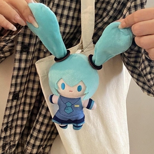 日本正版初音未来fufu毛绒公仔挂件玩偶生日礼物可爱包包挂饰