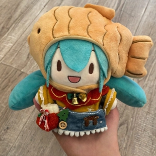 日本正版初音未来fufu棉花娃娃可爱毛绒公仔换装玩偶周边骨架