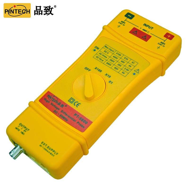 PINTECH品致示波器探头高灵敏度设计差分探头PT-5800 (DC-50MHz/8