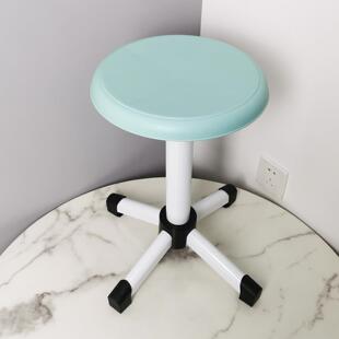 实验室学生凳美术凳化验室电脑微机通用教室凳子3脚钢管升降圆