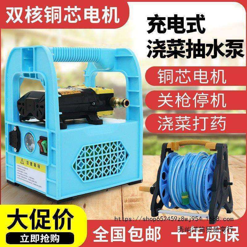 小型充电式抽水泵浇水神器农用浇地抽水机灌溉浇菜家用田园垒德株