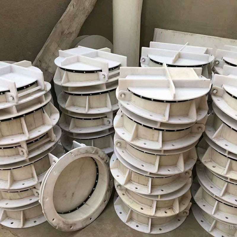 复合材料拍门玻璃钢拍门 管道侧开双开玻璃钢拍门 铸铁圆拍门