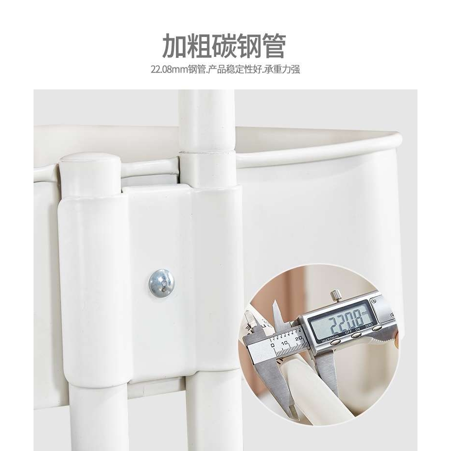 外贸22拉斯克手推车厨房置物架带轮移动落地卧室客厅收纳架子