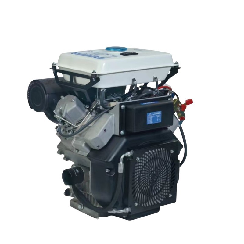 2V95FE双缸风冷V型柴油发动机30匹船用高压液压泵站收割机19kw