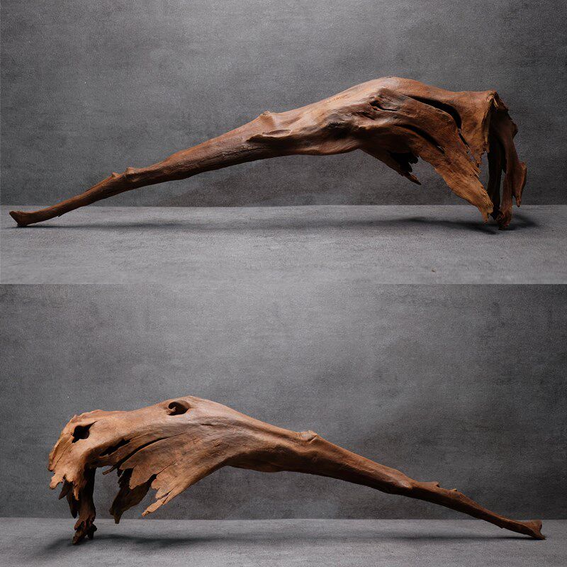 精品50~90鱼缸秒沉木造景大型拱桥多枝南美水族装饰文玩摆件免煮