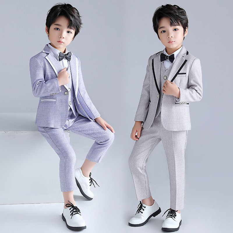 男童礼服套装主持人服装儿童钢琴演奏口才K演讲朗诵比赛西装演出