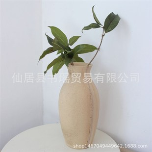 饰摄影拍照道具 复古毛胚花瓶fDIY粗糙木制粘合花瓶插花干花家居装