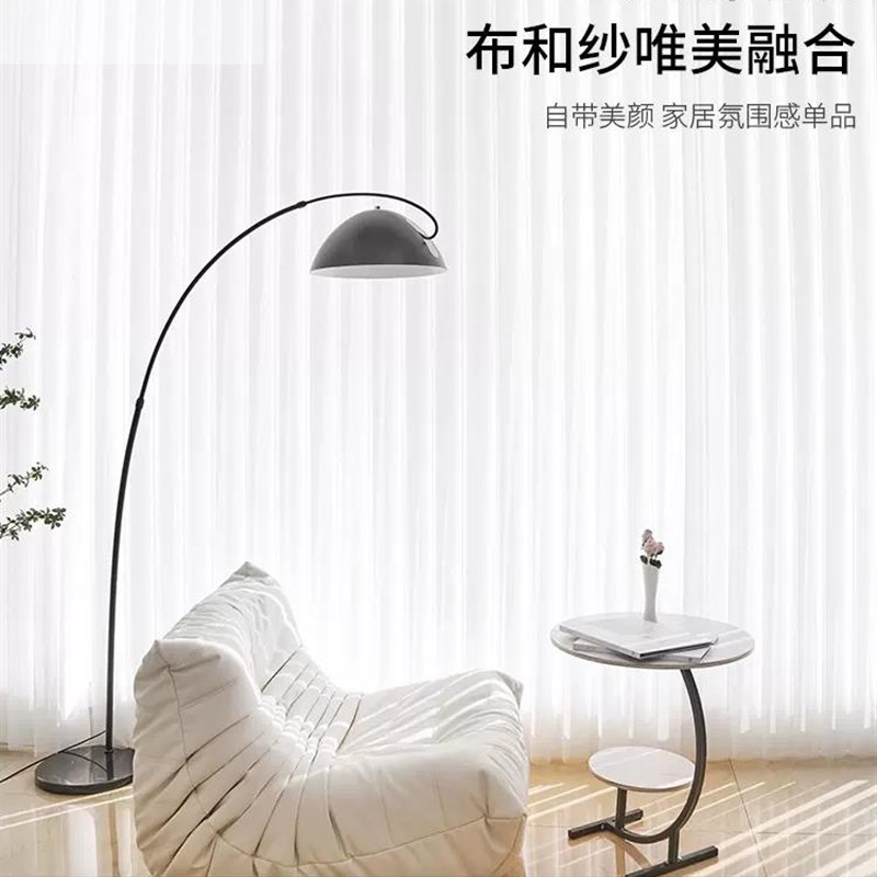 电动梦幻帘窗帘h遮光2023新款客厅阳台卧室纱帘垂直竖百叶窗帘遮