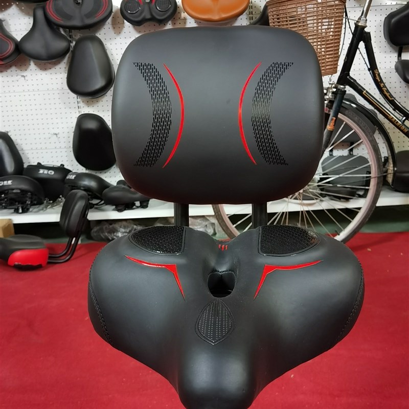 自行车超宽坐垫山地车中空w鞍座减震透气舒适坐垫电动车柔软座垫