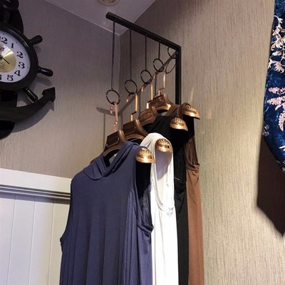 创意服装挂挂钩上墙壁挂衣服钩子壁店墙上JF架壁挂M式点w750H衣1f