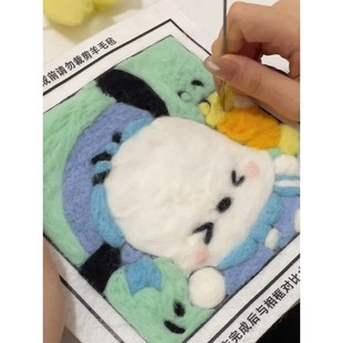 儿童v制作材料小女生网红戳戳乐戳戳画6岁以 手工玩具diy女孩子