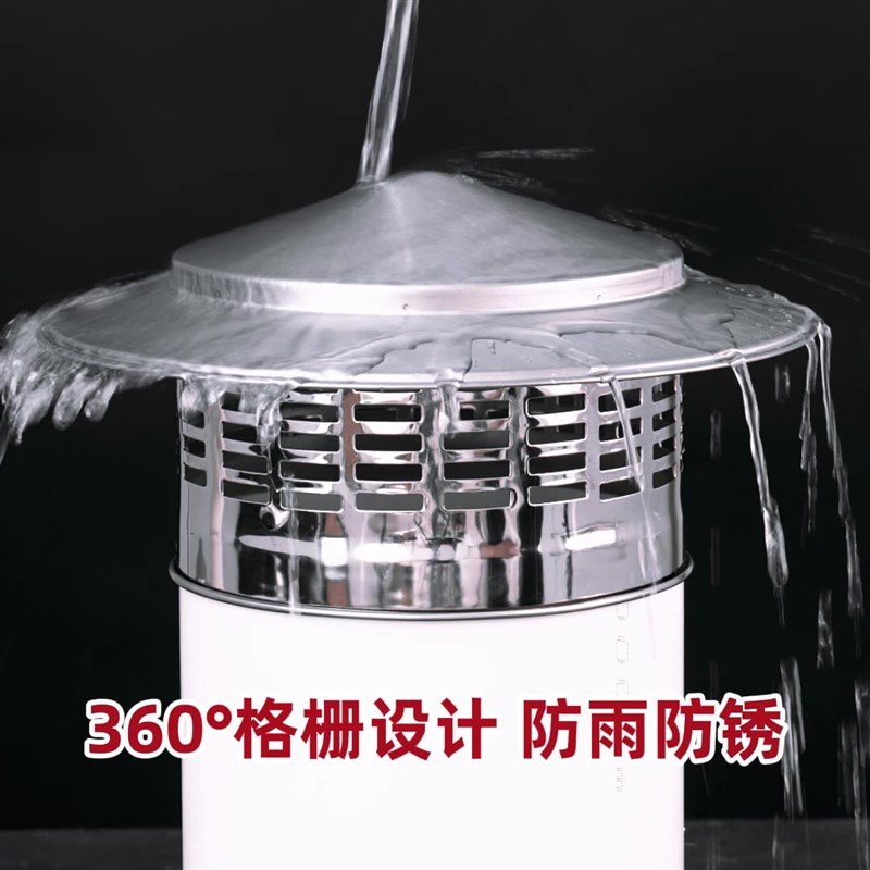 楼顶排烟管防雨伞帽不锈钢屋顶pvc管通风透气帽烟囱X筒防鸟鼠管罩