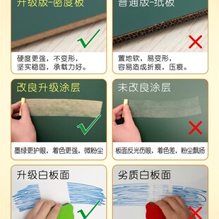 画画板黑板墙宝j宝幼儿童小学生家用学写I字磁性水笔可擦白板支架