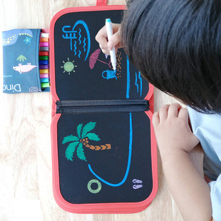 小黑板W幼儿绘画涂鸦 宝宝画板儿童可擦家用便携涂鸦小孩D可消除