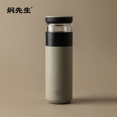 焖先生茶水分离保温杯男女新款焖茶杯陶瓷内胆大容量水杯泡茶杯子