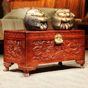 香樟木箱子全樟木樟木箱婚庆箱实木箱字画衣物收纳防虫防蛀