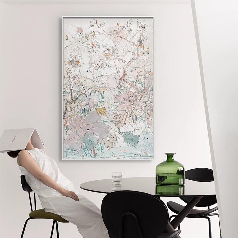 春日宴沙发背景墙装饰画客厅餐厅现代装饰画