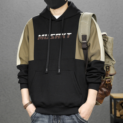 依郎酷高端美式重磅撞色卫衣