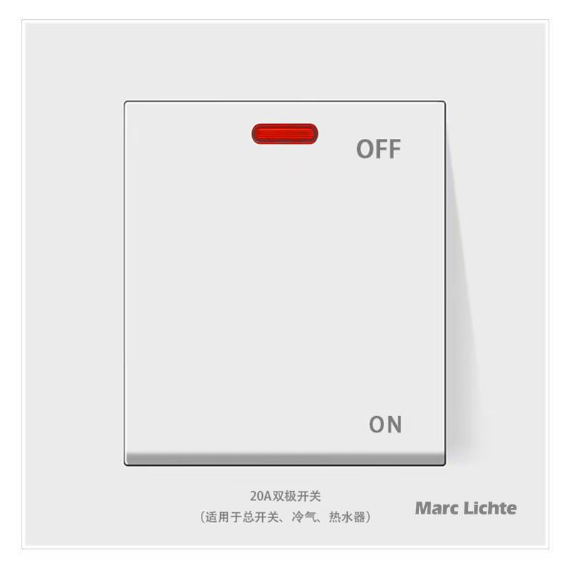 45a曲架按钮零火双断大功率开关