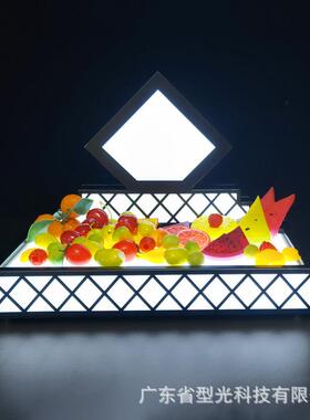 创意铁单层水果托盘酒吃座酒吧发光果盘艺架专酒用小碟出酒230124