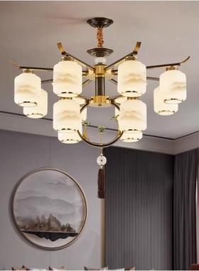 新中式al-71442客厅吊灯家用大气意室中国风全铜禅卧餐厅酒简约店