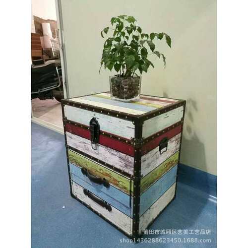 欧式床头柜约简现代卧室床头收纳YEO柜板物木小柜储子柜多功能
