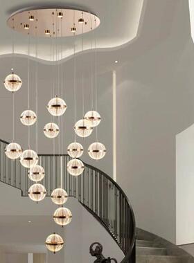 现简代约卧室头吊灯禅床意AL680451奢楼梯吊灯玄关吊灯别墅大厅轻