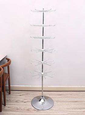 层可旋转饰品展架挂袜子摊钥匙扣落地小货架HG-XZJ示夜市多摆专用