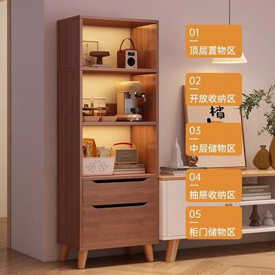 书落地置物客墙厅收ml10141纳柜电柜视柜边柜立柜角夹缝防尘展示