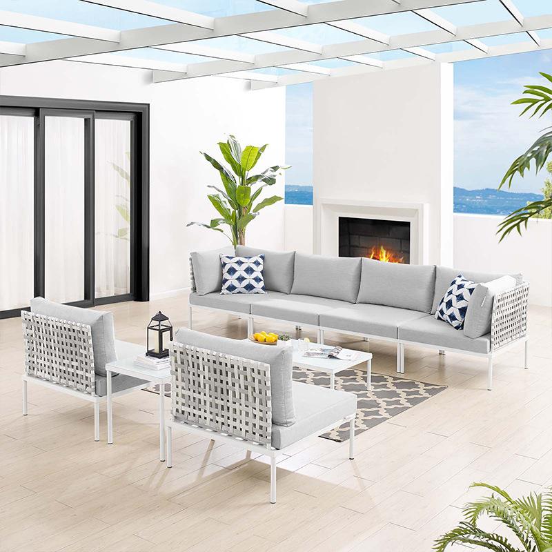 防户外沙发472庭院室外露水防晒民宿别墅藤编组藤椅沙发椅天露台