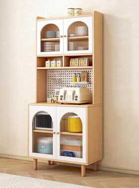 Yl原木油风餐边柜靠厨墙一体房客f6i3Dtba餐厅收纳置物柜多奶功能