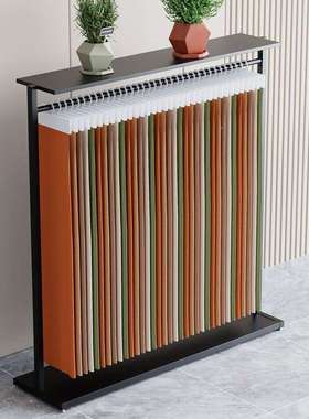 中岛架挂面料地架布纺展示架样品料布IRJ纺织吊卡展柜家落靠墙陈