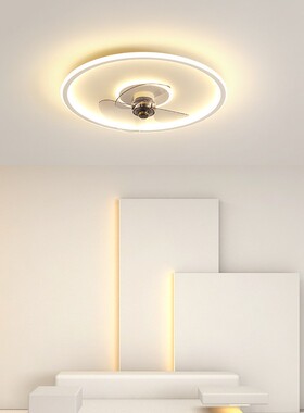 风扇灯吸顶灯20XKL26年新款卧室餐厅厅家客用房间吊形电隐扇扇灯