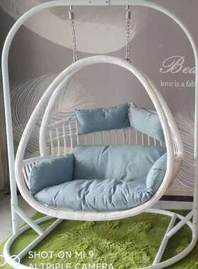 吊椅户外秋千吊藤椅吊篮兰室阳台双篮人吊床JM-38256摇椅双人椅欧