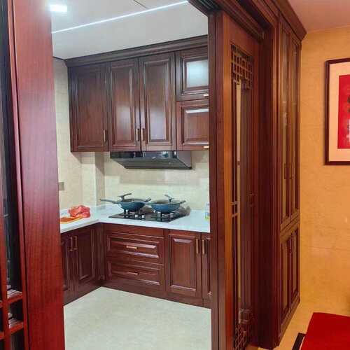 热卖屋制家具工厂直定制全屋销定实木橱柜多全色多功能量尺设计可