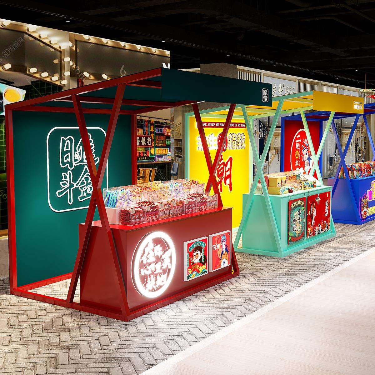 集可949移动摆摊展示户市美食街小吃摊架位架景区大外型活动摆摊