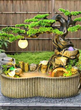 庭院池观摆件泉室内户外阳台养鱼水鱼池景流水tb-71394喷入户花园