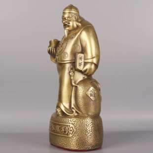 铜钱老板铜钱老0117板铜一杨本万利钱掌柜铜记像摆件