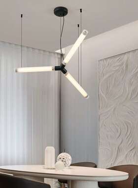 法式长条吊线灯3商场吊灯造餐厅餐桌YZ060P，样板房设计师型60度