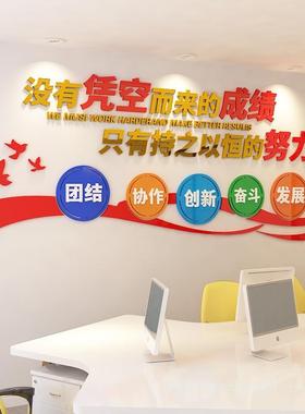 F965HMHM办公室装饰语团队励志墙贴3d立体化墙亚克力文字公司企业