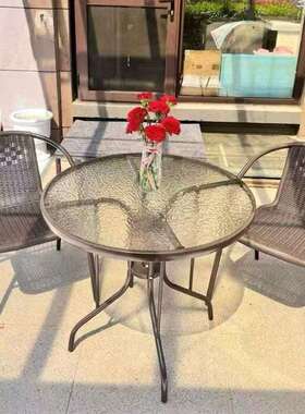 户外伞桌椅带组合庭露天件花园桌椅院三套家用室外ZQJ休闲阳台折